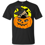 Halloween pug Pumpkin Dog T-Shirt For Kids