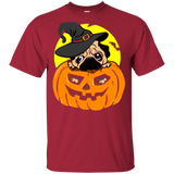 Halloween pug Pumpkin Dog T-Shirt For Kids