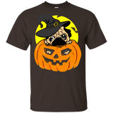 Halloween pug Pumpkin Dog T-Shirt For Kids