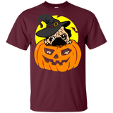 Halloween pug Pumpkin Dog T-Shirt For Kids