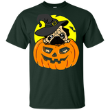 Halloween pug Pumpkin Dog T-Shirt For Kids
